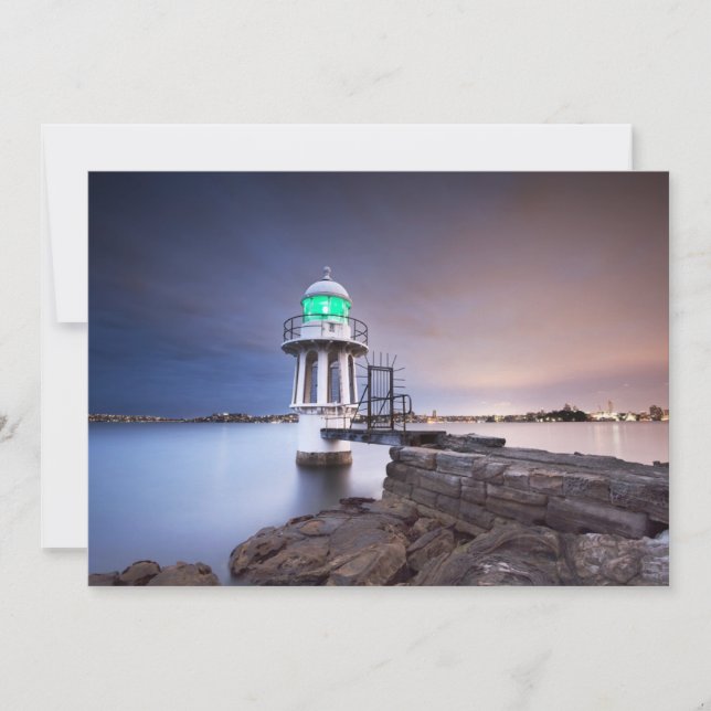 Lighthouses | Cremorne Point Lighthouse Australia Thank You Card (Front)