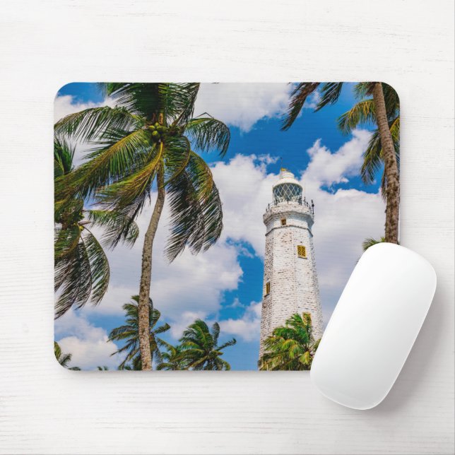 Lighthouses | Dewundara Matara Sri Lanka Mouse Mat (With Mouse)