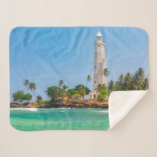 Lighthouses Dewundara Sri Lanka Sherpa Blanket