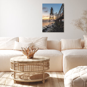 Lighthouses   Eversand-Oberfeue Germany Canvas Print