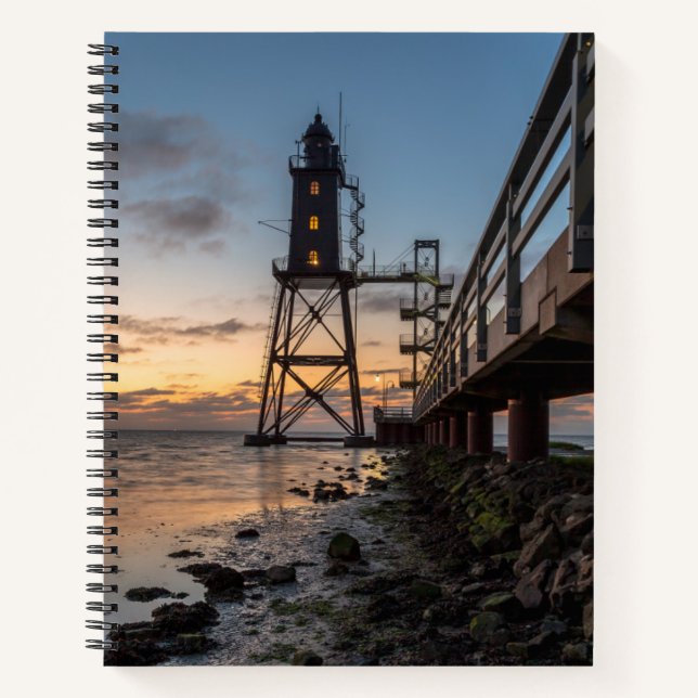 Lighthouses | Eversand-Oberfeue Germany Notebook (Front)