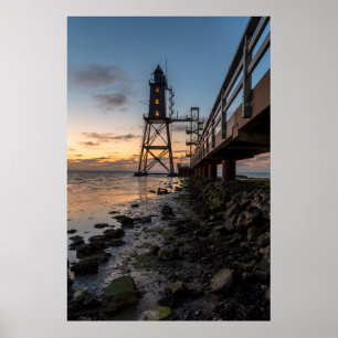 Lighthouses Eversand-Oberfeue Germany Poster