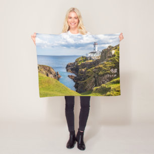Lighthouses   Fanad Head Lighthouse Ireland Fleece Blanket