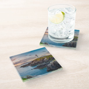 Lighthouses Fanad Head Lighthouse Ireland Glass Coaster