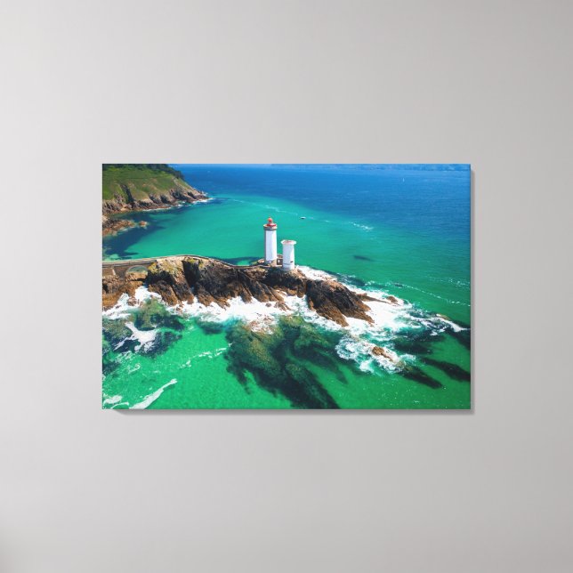 Lighthouses | Finistère Brest Bretagne Lighthouse Canvas Print (Front)