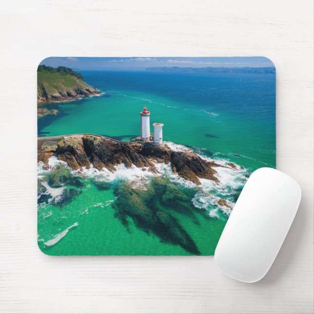 Lighthouses | Finistère Brest Bretagne Lighthouse Mouse Mat (With Mouse)