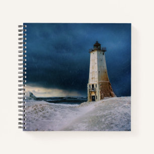 Lighthouses Frankfort Lighthouse Lake Michigan Notebook