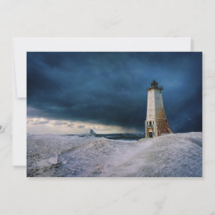 Lighthouses   Frankfort Lighthouse Lake Michigan Thank You Card