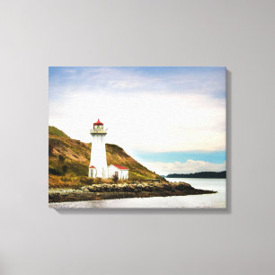Lighthouses Georges Island Lighthouse Canvas Print