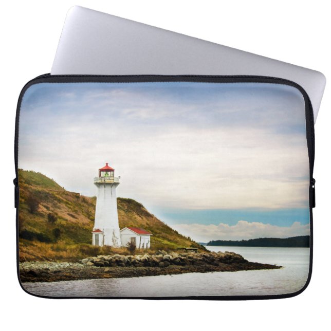 Lighthouses | Georges Island Lighthouse Laptop Sleeve (Front)