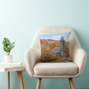 Lighthouses Grand Island East Channel Light Cushion