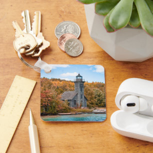 Lighthouses   Grand Island East Channel Light Key Ring