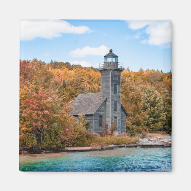 Lighthouses | Grand Island East Channel Light Magnet (Front)