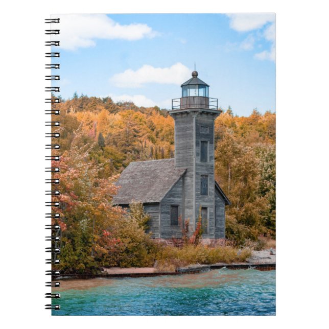 Lighthouses | Grand Island East Channel Light Notebook (Front)