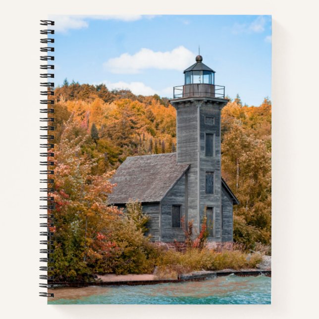 Lighthouses | Grand Island East Channel Light Notebook (Front)