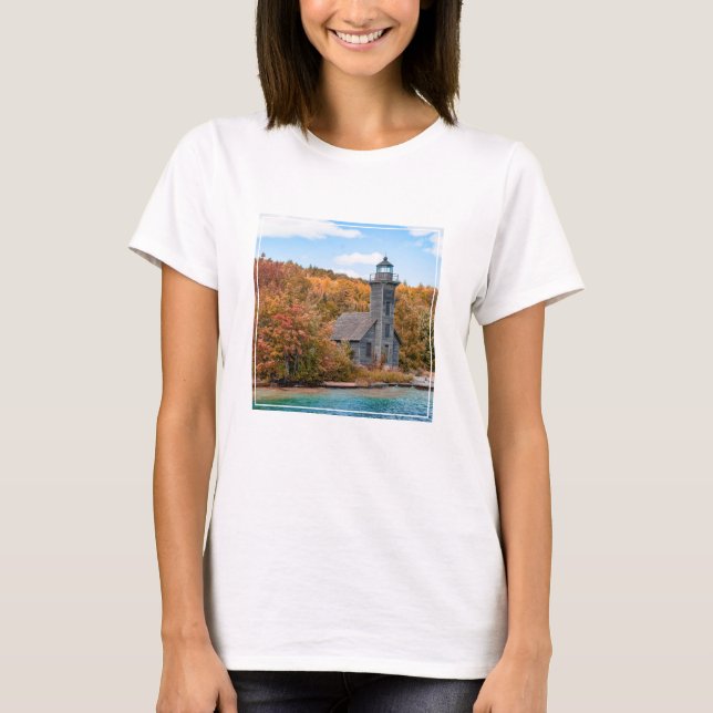 Lighthouses | Grand Island East Channel Light T-Shirt (Front)
