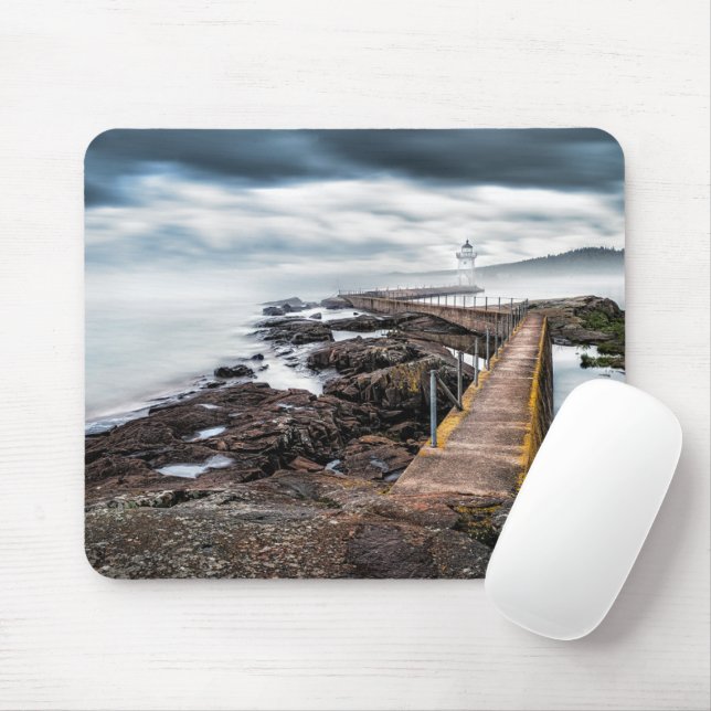 Lighthouses | Grand Marais Lighthouse Minnesota Mouse Mat (With Mouse)