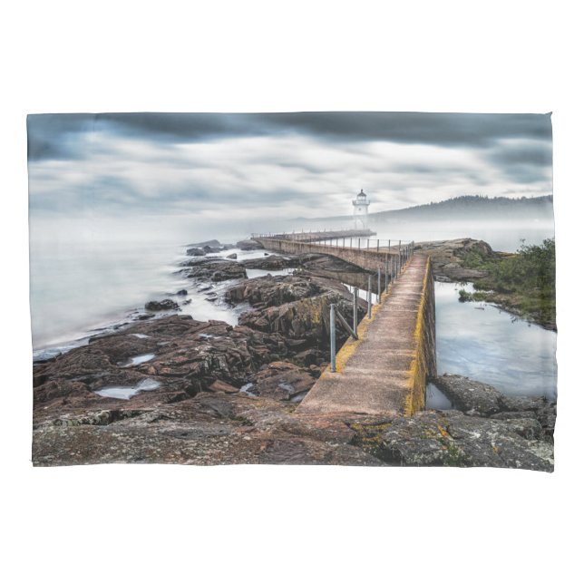 Lighthouses | Grand Marais Lighthouse Minnesota Pillowcase (Front)