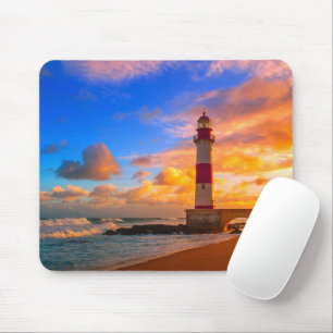 Lighthouses Itapuã Brazil Lighthouse Mouse Mat
