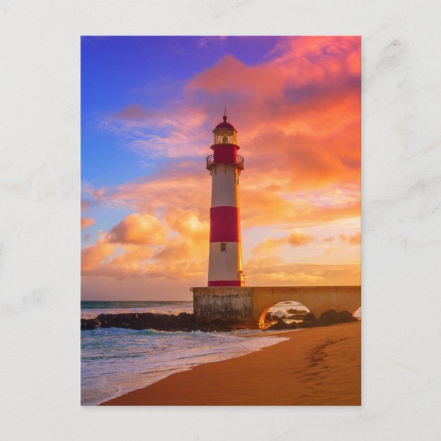 Lighthouses | Itapuã Lighthouse Bahia Brazil Postcard (Front)
