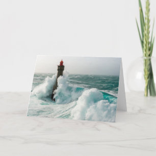 Lighthouses   Jument Lighthouse Ouessant France Card