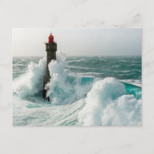 Lighthouses Jument Lighthouse Ouessant France Postcard