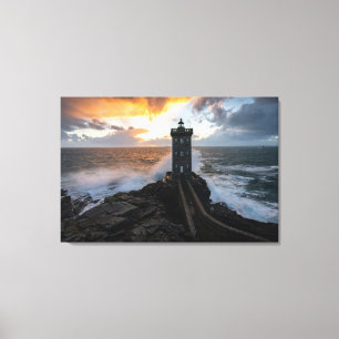 Lighthouses Le Conquet Kermorvan Lighthouse Canvas Print