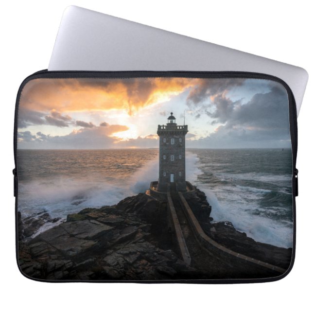 Lighthouses | Le Conquet Kermorvan Lighthouse Laptop Sleeve (Front)