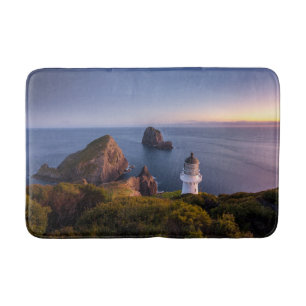 Lighthouses   Lighthouse Cape Brett New Zealand Bath Mat