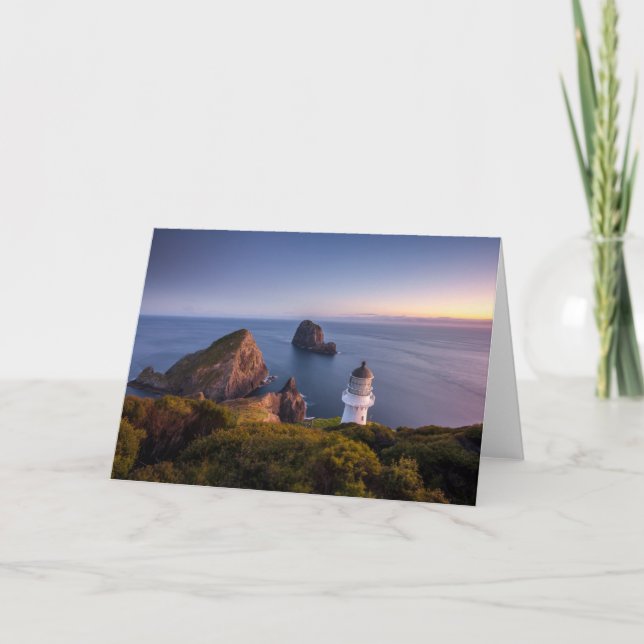 Lighthouses | Lighthouse Cape Brett New Zealand Card (Front)