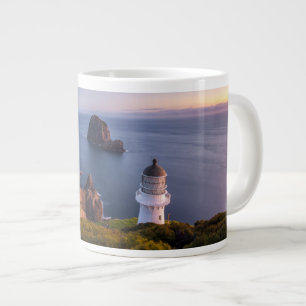 Lighthouses   Lighthouse Cape Brett New Zealand Large Coffee Mug