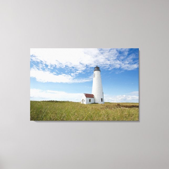 Lighthouses | Lighthouse Massachusetts Canvas Print (Front)