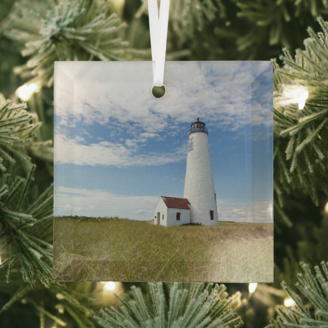 Lighthouses | Lighthouse Massachusetts Glass Tree Decoration (Insitu)