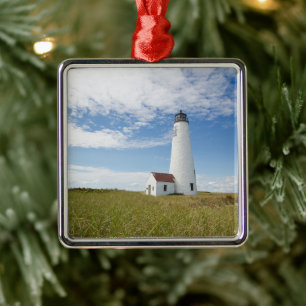 Lighthouses   Lighthouse Massachusetts Metal Tree Decoration
