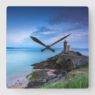 Lighthouses   Lighthouse Plouzané France Square Wall Clock