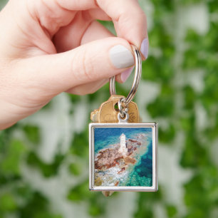 Lighthouses Mangiabarche Lighthouse Italy Key Ring