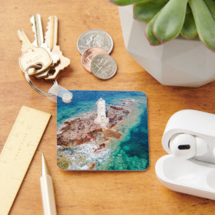 Lighthouses Mangiabarche Lighthouse Italy Key Ring