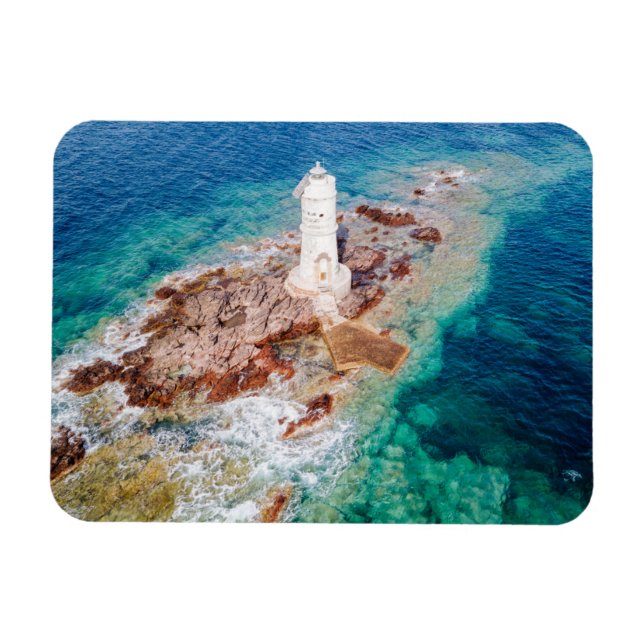 Lighthouses | Mangiabarche Lighthouse Italy Magnet (Horizontal)