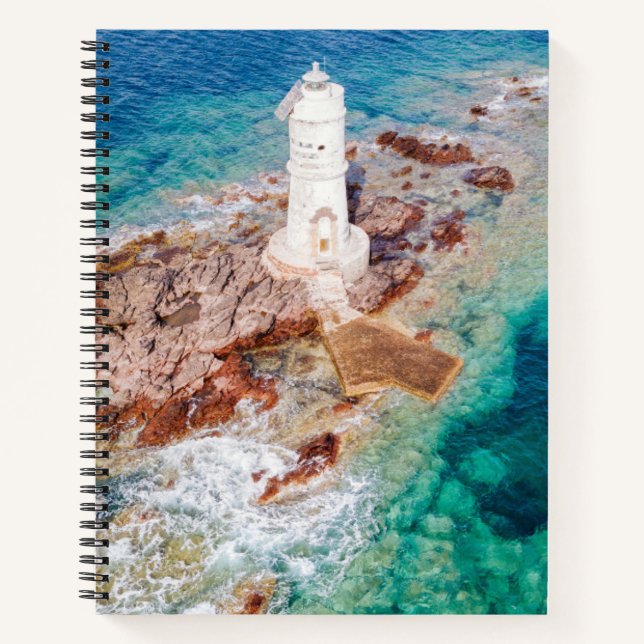 Lighthouses | Mangiabarche Lighthouse Italy Notebook (Front)