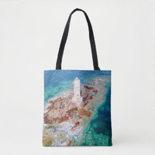 Lighthouses   Mangiabarche Lighthouse Italy Tote Bag