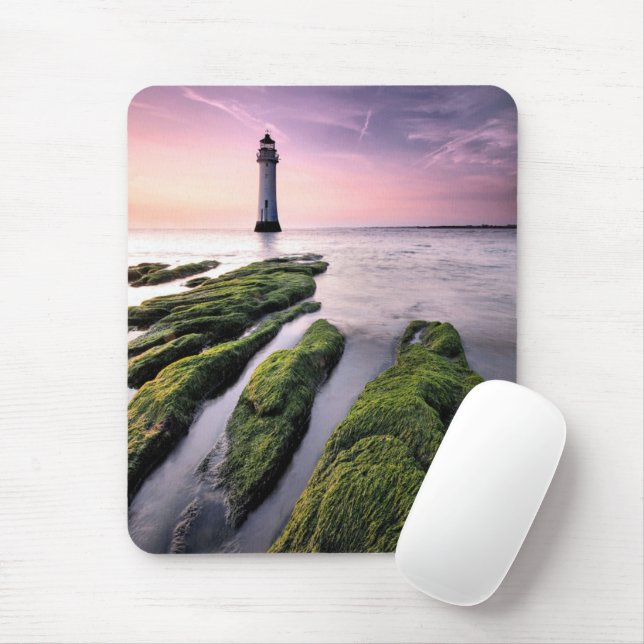 Lighthouses | New Brighton Lighthouse, UK Mouse Mat (With Mouse)