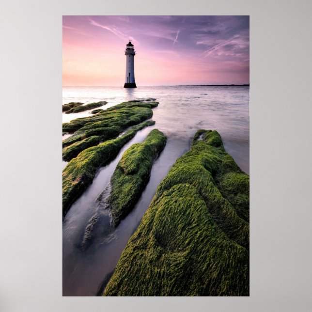 Lighthouses | New Brighton Lighthouse, UK Poster (Front)