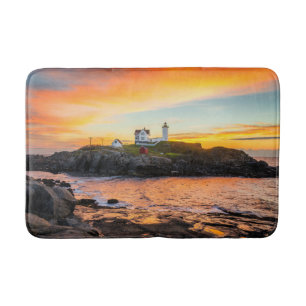 Lighthouses Nubble Lighthouse Maine Bath Mat