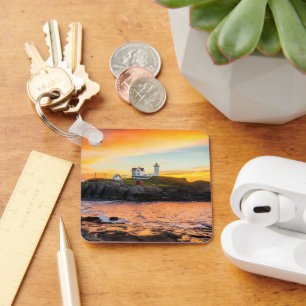 Lighthouses Nubble Lighthouse Maine Key Ring