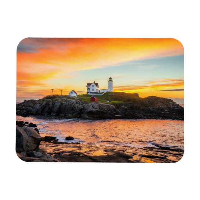 Lighthouses | Nubble Lighthouse Maine Magnet (Horizontal)