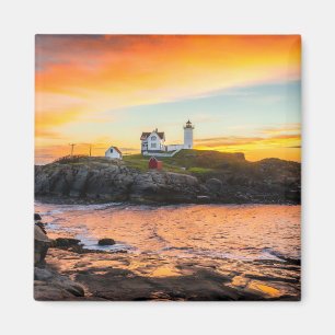 Lighthouses   Nubble Lighthouse Maine Magnet