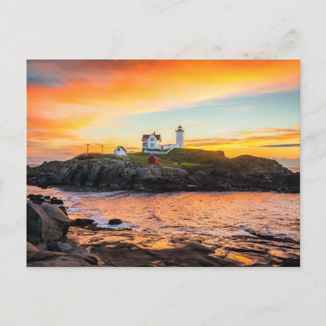 Lighthouses | Nubble Lighthouse Maine Postcard (Front)