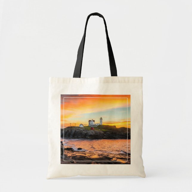 Lighthouses | Nubble Lighthouse Maine Tote Bag (Front)