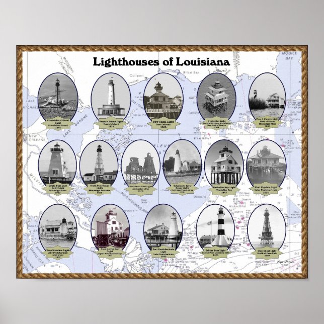 Lighthouses of Louisiana Poster (Front)