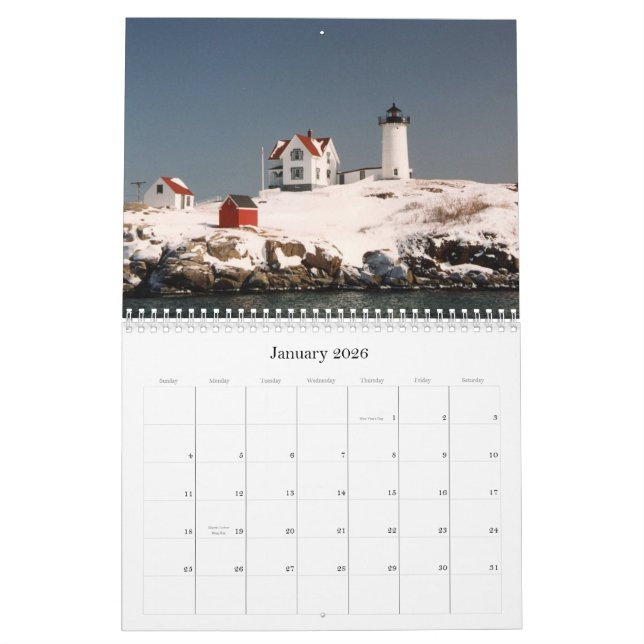 Lighthouses of Maine 2009 Calendar (Jan 2026)